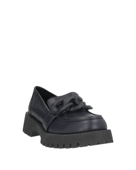 BARRACUDA'S COLLECTION Gray Midnight Loafers Leather