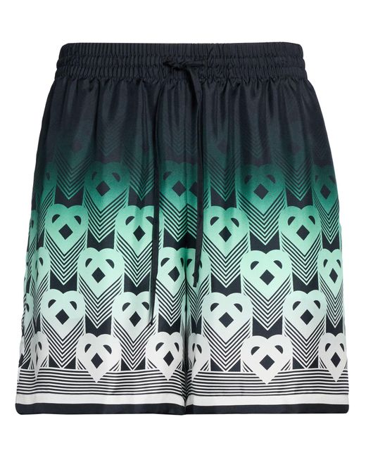 Casablanca Green Midnight Shorts & Bermuda Shorts Silk for men