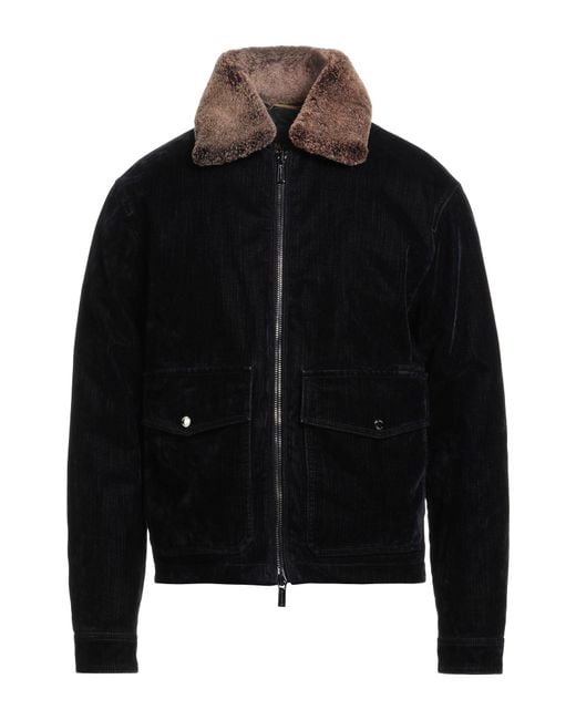 Moorer Black Jacket Cotton for men
