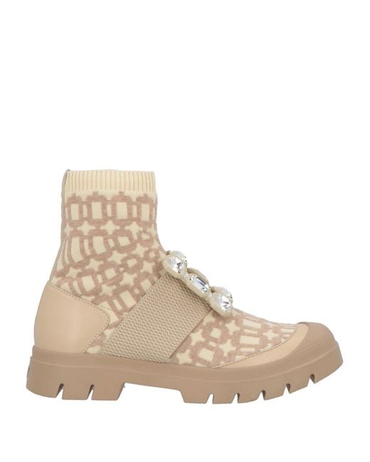 Roger Vivier Natural Ankle Boots