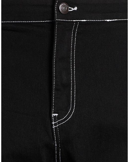Only & Sons Black Pants Cotton, Polyester, Elastane for men