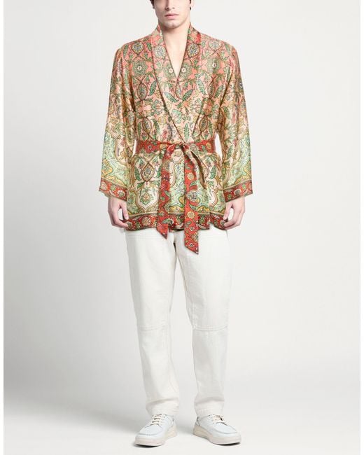Pantamolle White Jacket Silk for men