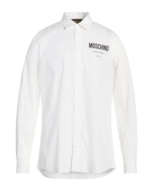 Moschino White Shirt Cotton for men