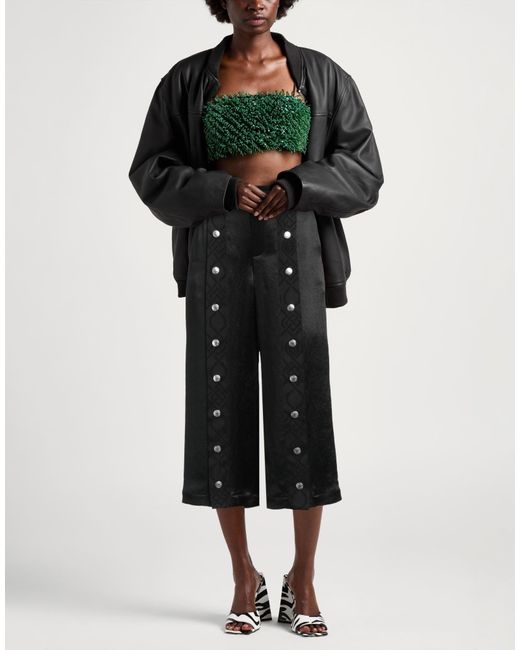 Koche Black Pants Acetate, Viscose, Polyester