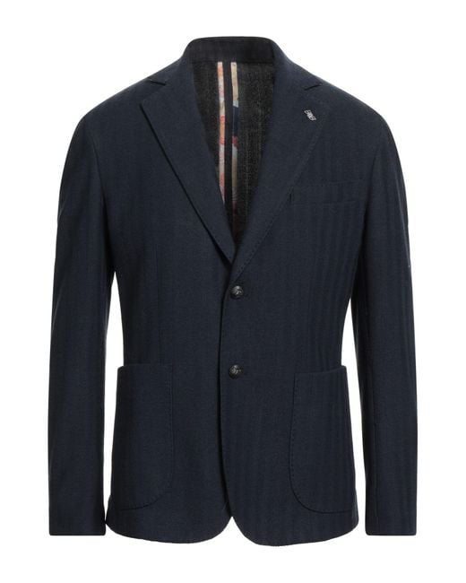 Bob Blue Midnight Blazer Polyester, Viscose, Elastane for men