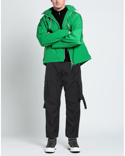 Les Hommes Black Pants Polyamide for men