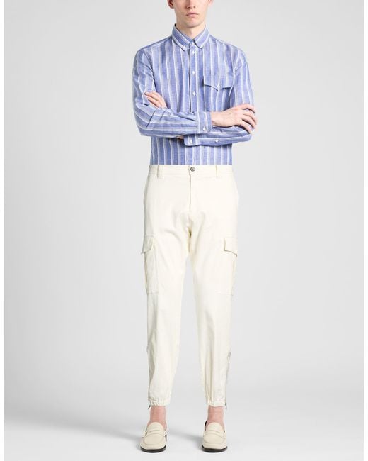 Eleventy White Trouser for men