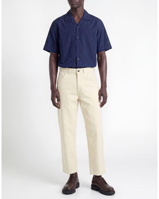Incotex Natural Pants Cotton, Elastane for men