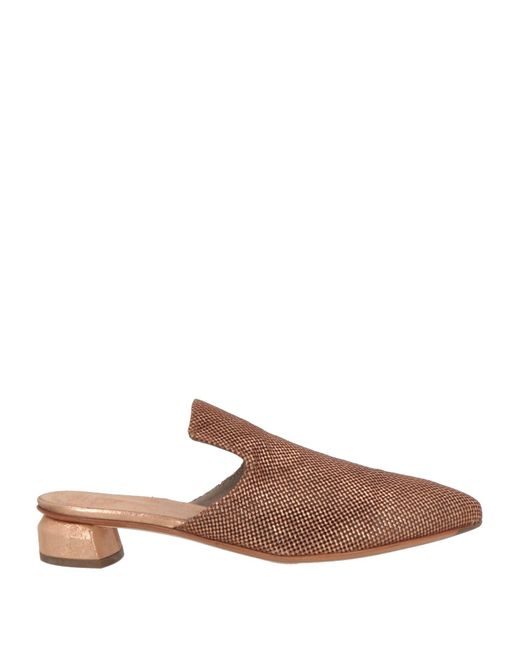 Officine Creative Brown Mules & Clogs Leather