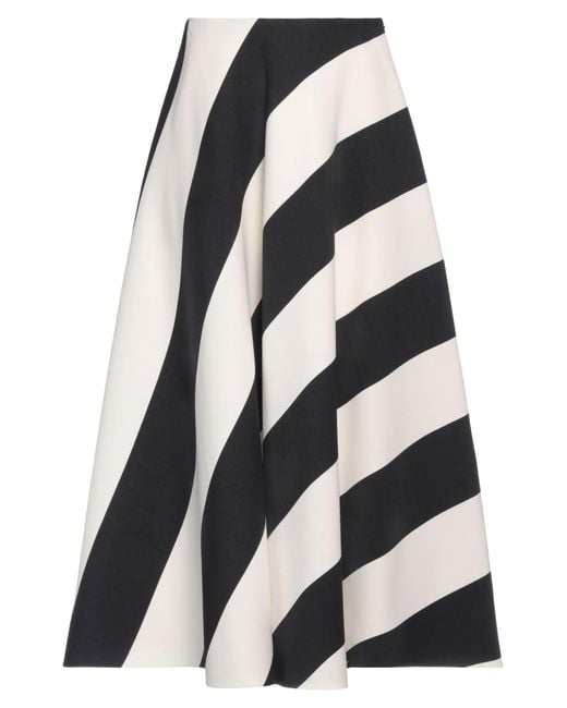 Valentino Garavani Black Midi Skirt