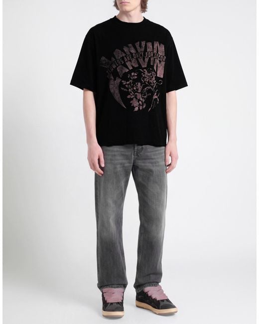 Lanvin Black T-Shirt Cotton for men