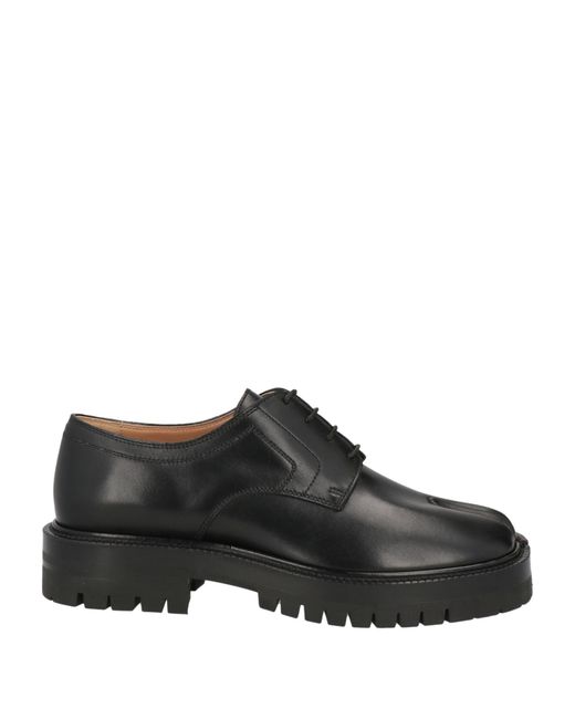 Maison Margiela Black Lace-Up Shoes Leather