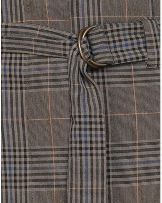 Semicouture Gray Pants Polyester, Viscose, Elastane