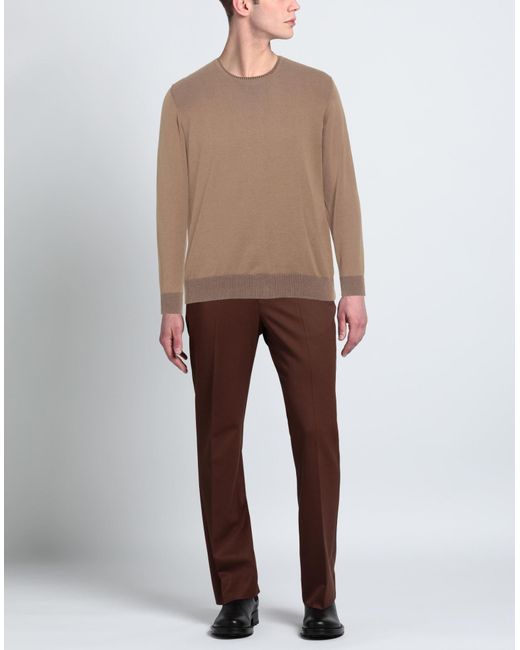 Jurta Brown Khaki Sweater Cotton for men