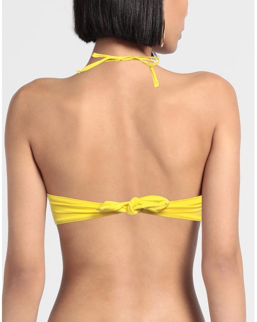 Top de bikini Trussardi de color Yellow