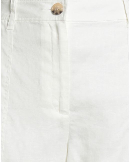 MAX&Co. White Shorts & Bermuda Shorts