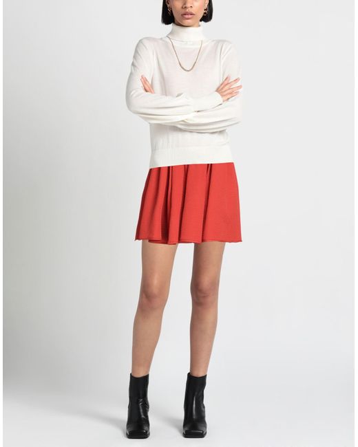 Elisabetta Franchi Red Mini Skirt