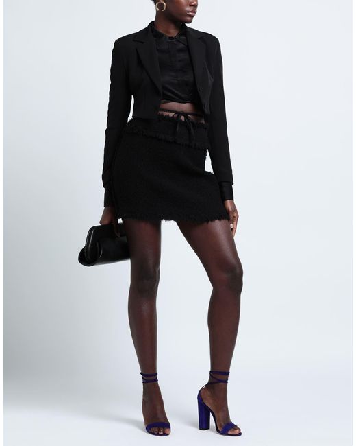 Alberta Ferretti Black Mini Skirt