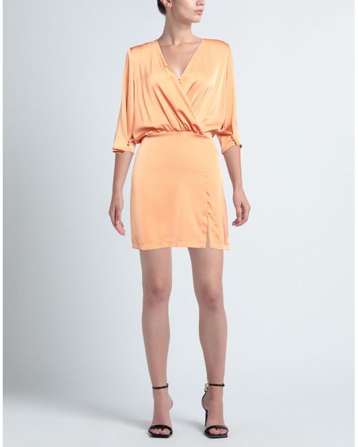 Soallure Orange Mini Dress