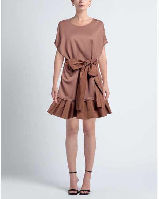 Elisabetta Franchi Brown Mini Dress