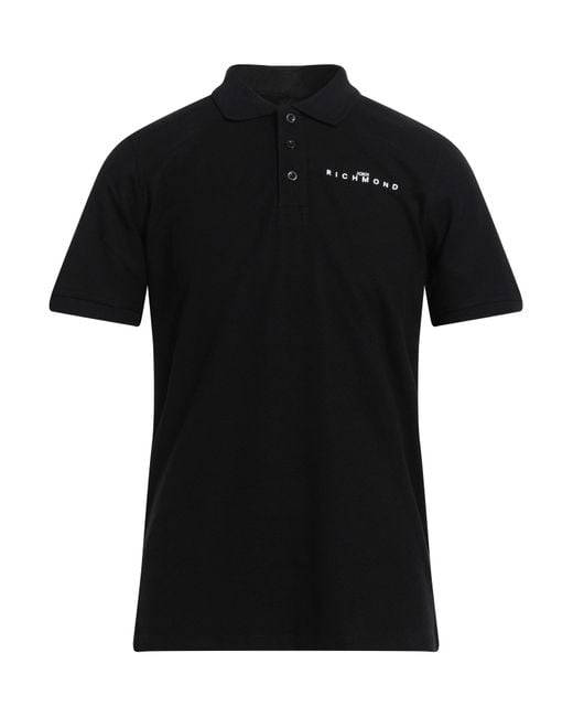 John Richmond Black Polo Shirt for men