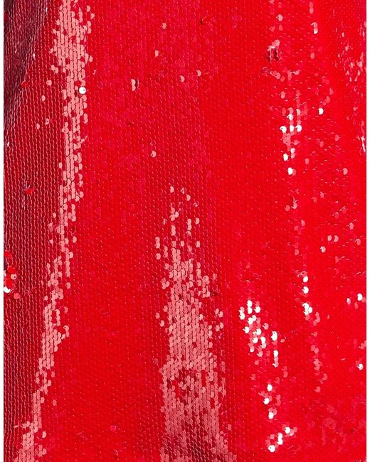 MSGM Red Mini Dress Polyester, Elastane