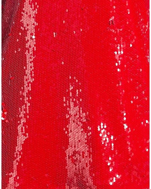 MSGM Red Mini Dress Polyester, Elastane