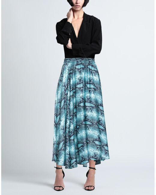5 PROGRESS Blue Maxi Skirt Polyester