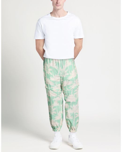 Backsideclub Green Pants Polyester for men