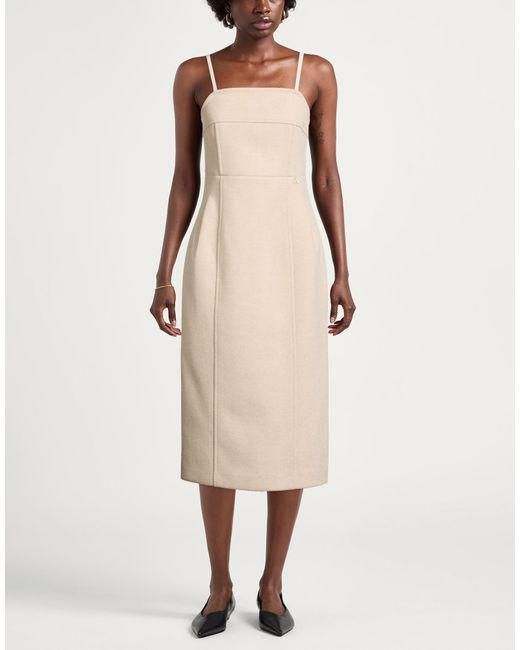 Twinset Natural Midi Dresses