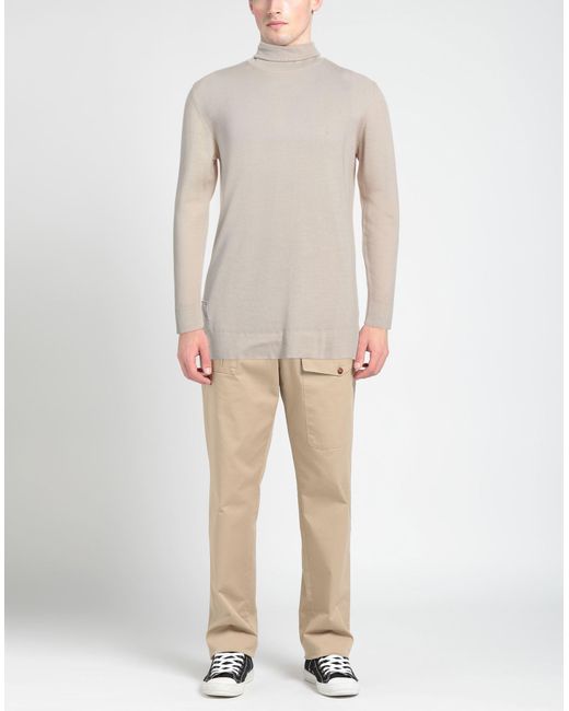 Blauer Rollkragenpullover in White für Herren