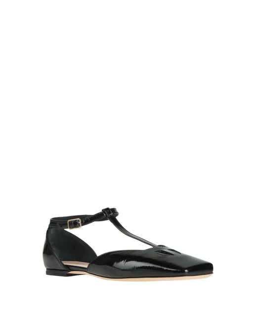 Agl Attilio Giusti Leombruni Black Ballet Flats Leather