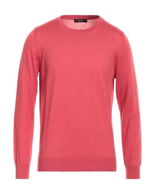 Alpha Studio Pink Jumper for men