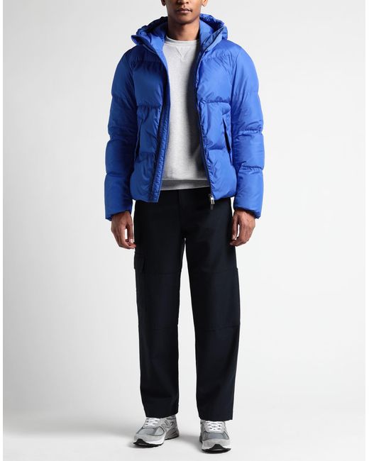 Canali Blue Bright Puffer Polyamide for men