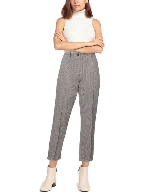 Marc Cain Gray Khaki Pants Polyamide, Viscose, Polyester, Elastane