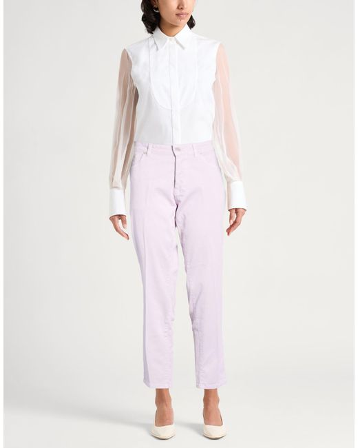 Liu Jo Pink Lilac Jeans Cotton, Elastane