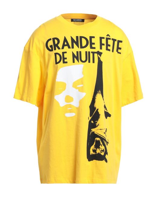 Raf Simons Yellow T-shirt for men