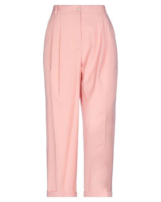 Momoní Pink Pants Virgin Wool, Viscose, Elastane, Acetate, Polyamide