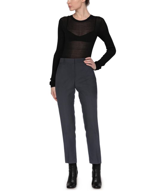 MSGM Blue Pants Virgin Wool