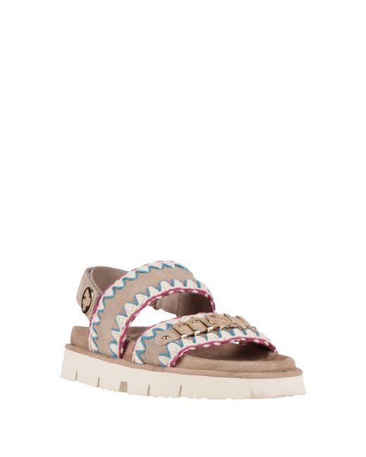 Mou White Sandals