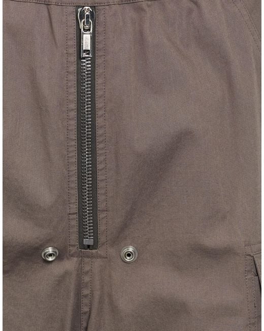Rick Owens Brown Pants Cotton, Elastane for men