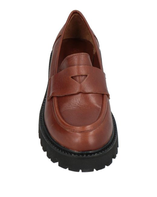 SOFIA MARE Brown Loafers Leather
