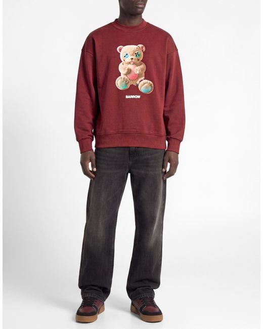 Barrow Red Sweatshirt Cotton for men