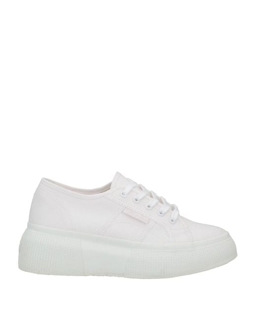 Superga White Trainers