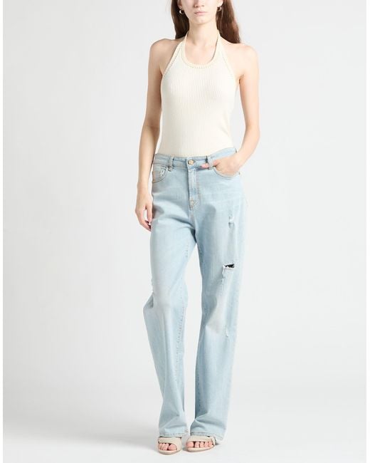 Manila Grace Blue Jeanshose