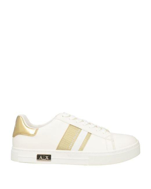ARMANI EXCHANGE Natural Ivory Sneakers Polyester