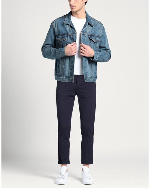 OVER/D Blue Midnight Pants Viscose, Nylon, Elastane for men