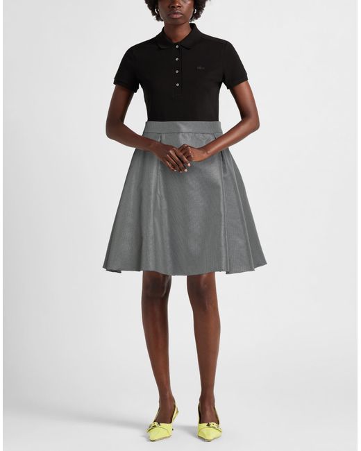 Moschino Gray Midi Skirt Polyester