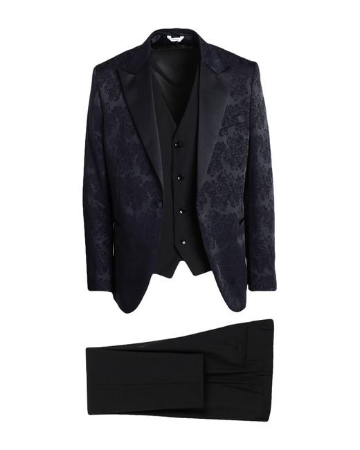 Messagerie Blue Luxe Fabrics Suit Viscose, Polyester for men