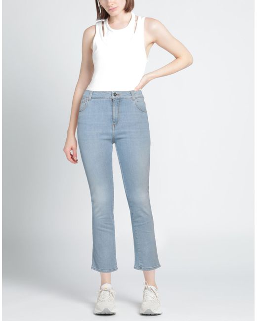 Twinset Blue Jeans Cotton, Elastane